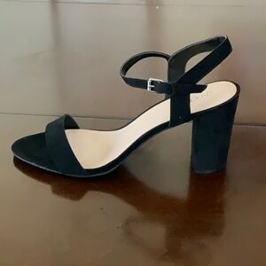 Abound Black Heels with Ankle Strap NWOT